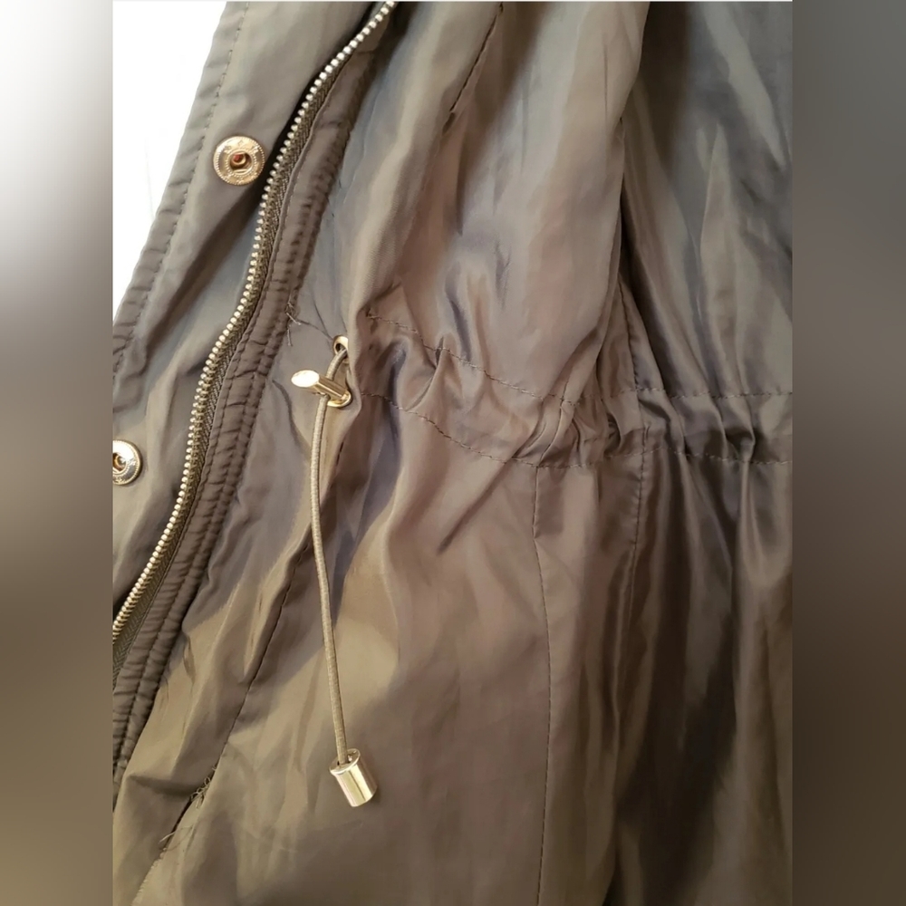 ❤️ New York & Company Faux-Fur Trim Puffer Jacket Size XS - BROWN ❤️ - Picture 6 of 12
